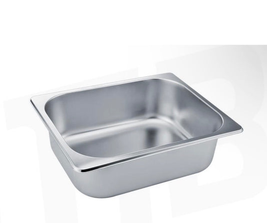 Veermode 1/2 deep stainless steel buffet pan catering food basin insert