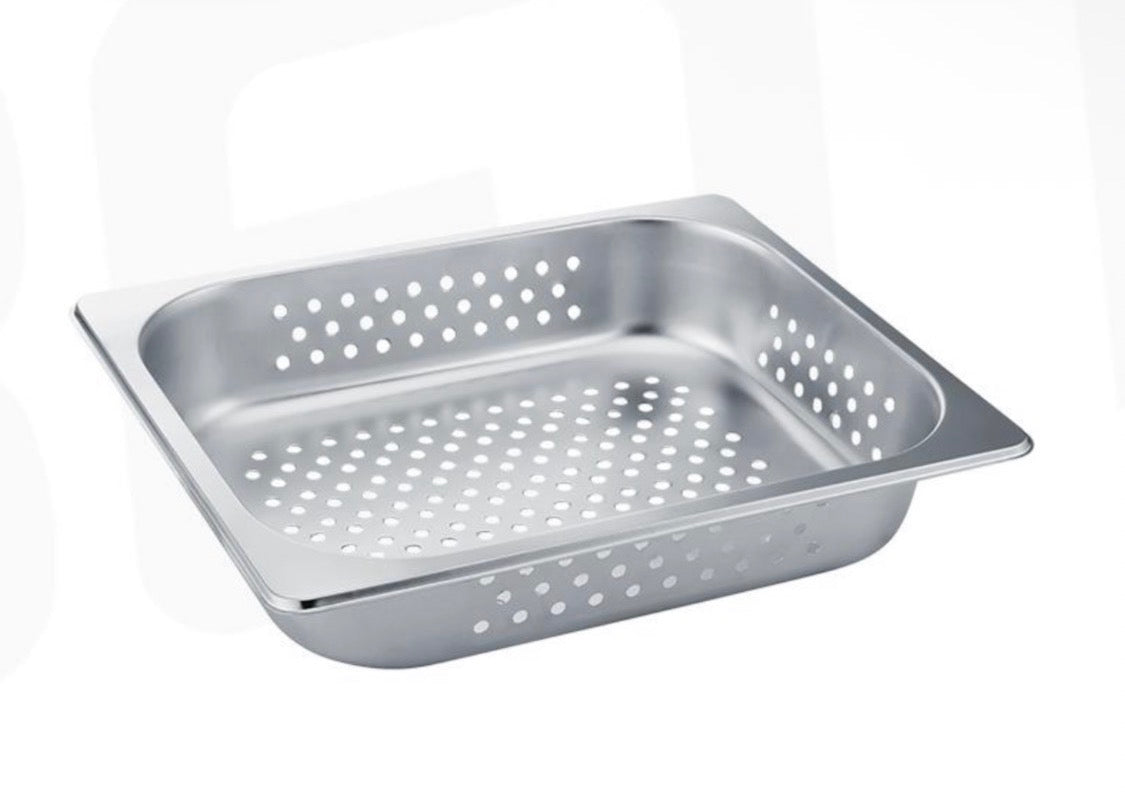 Veermode 1/2 perforated buffet pan stainless steel catering drain insert