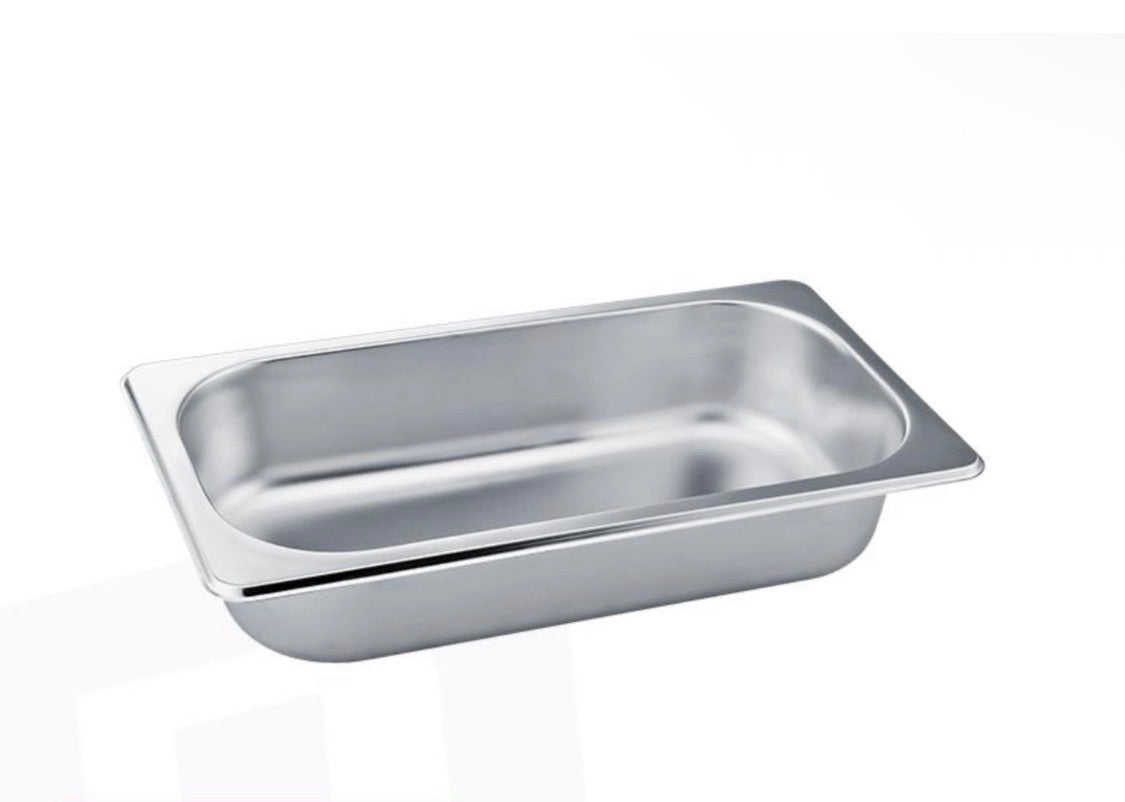 Veermode 1/3 stainless steel buffet pan standard catering food basin