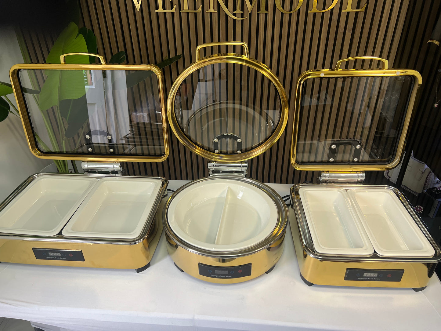 PureServe 1/3 Ceramic Buffet Pan – Premium Catering Food Basin