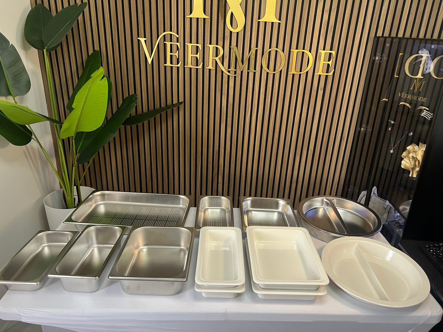 PureServe 1/3 Ceramic Buffet Pan – Premium Catering Food Basin