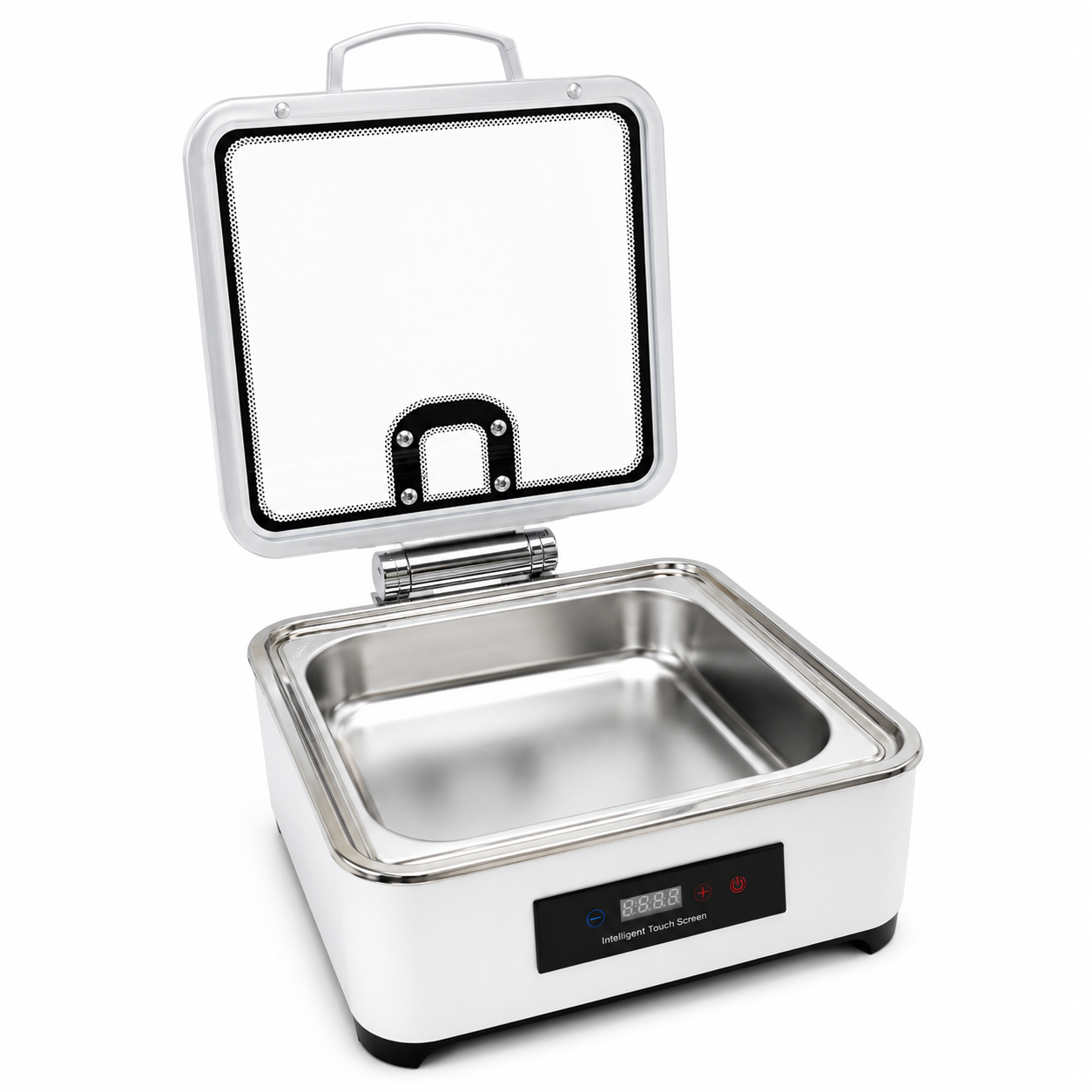 Veermode White Square Buffet Warmer