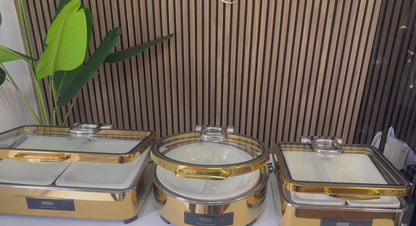PureServe 1/3 Ceramic Buffet Pan – Premium Catering Food Basin