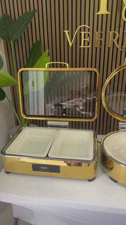 PureServe 1/3 Ceramic Buffet Pan – Premium Catering Food Basin